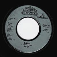 BLUR Bang Vinyl Record 7 Inch Food 1991.